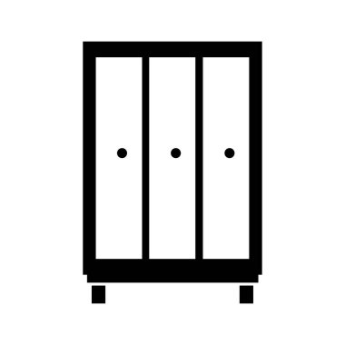 Mobilya simgesinin vektör çizimi, dolap tasarımı