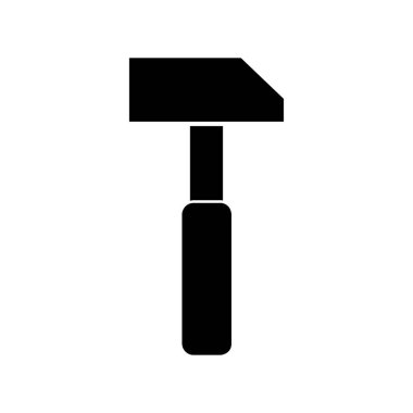 Çekiç düzlüğü simgesi, vektör illüstrasyonu