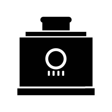 tost makinesi düz ikon vektör çizimi tasarımı 