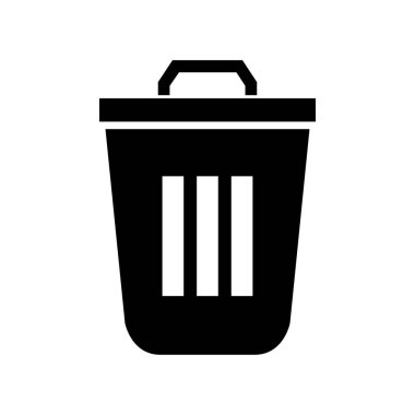 Çöp kutusu vektör simgesi