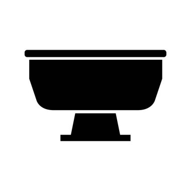 Kase düz simge vektör çizim