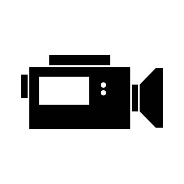 kamera düz simgesi. vektör simgesi