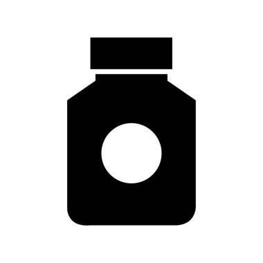 bal kavanozu simgesi vektör illüstrasyon logosu arka planı 