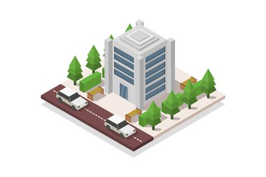 Beyaz arka plan üzerinde müze simgesi