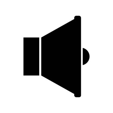 Ses ayarı simgesi beyaz arka plan üzerinde