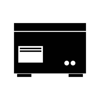 Beyaz arkaplanda dondurucu simgesi