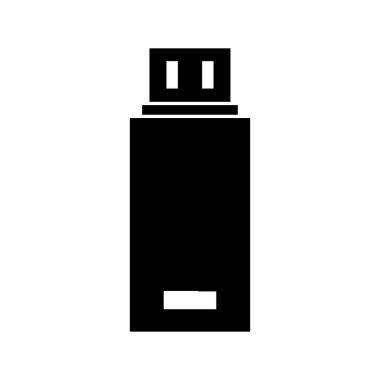 usb flash disk simge vektör illüstrasyon tasarımı