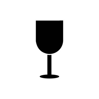 Şampanya cam ikon vektör illüstrasyon arka planı 