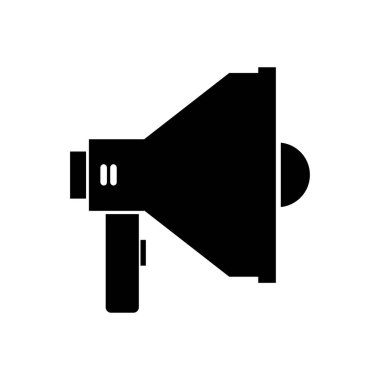 Beyaz arkaplanda megafon simgesi