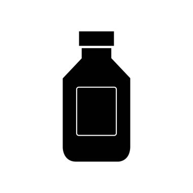 şişe simgesi vektör resimleme arkaplanı 