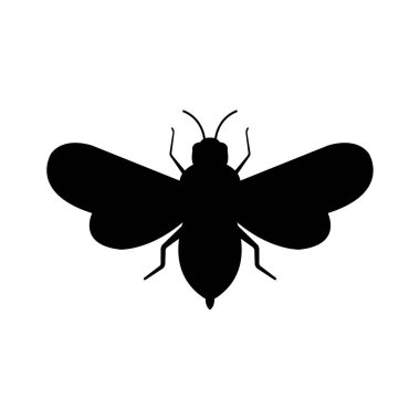 böcek vektörü düz simge çizimi 