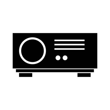 projektör ikon vektör illüstrasyon tasarımı 