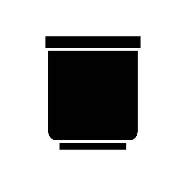 bitki saksısı ikon vektör çizimi tasarımı 