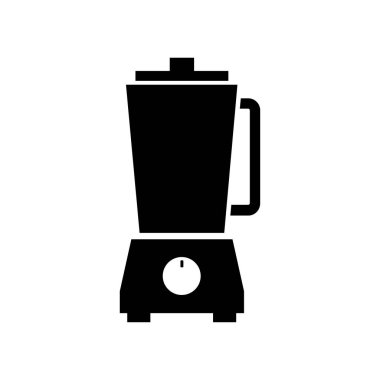 Beyaz arka plan üzerinde blender düz simgesi