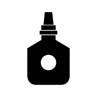 Yapıştırıcı şişesi vektör simgesi düz simge
