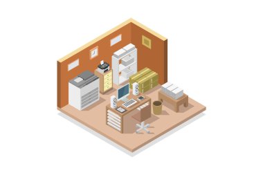 Beyaz arkaplanda matbaa simgesi