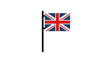 Birleşik Krallık bayrak simgesi grafik tasarım şablonu