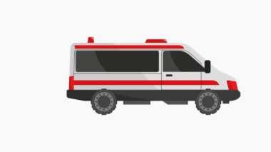 ambulans simgesi hareket resimleme arkaplanı 