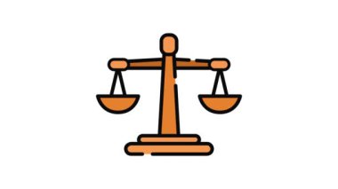 turuncu yasalar beyaz arkaplanda canlandırılmış simge