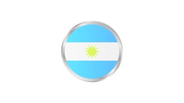Arjantin Hareketi Grafik Canlandırma Arkaplanı bayrağı