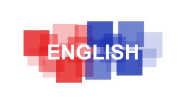 İngilizce metin hareketi grafik canlandırma arkaplanı