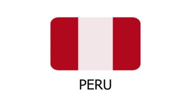 Peru hareketli grafik canlandırma arkaplanı bayrağı