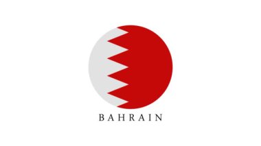 Resmi renk tasarımlı bahreyn bayrağı
