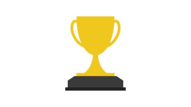 kupa ikonu hareket tasarımı illüstrasyonu 