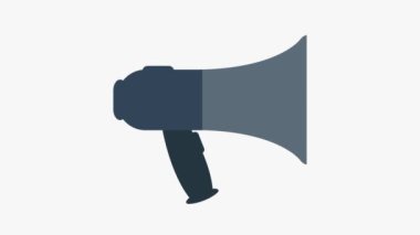 megafon simgesi basit illüstrasyon