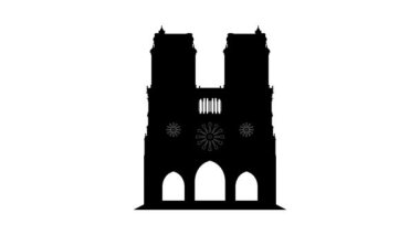 Notre Dame kilise binasını izole etti Video hareketli animasyon