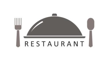 restoran logosu hareketli grafik canlandırma arkaplanı
