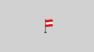 Avusturya bayrağı ikon hareket arkaplanı