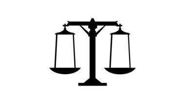 Beyaz arkaplanda ölçek simgesi canlandırıldı