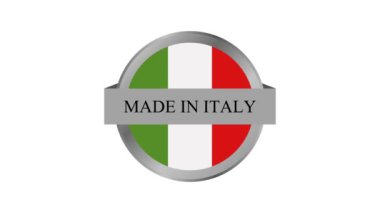 İtalyan bayrak hareketi grafik animasyon arka planında yapıldı