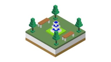 park hareketi grafik canlandırma arkaplanı