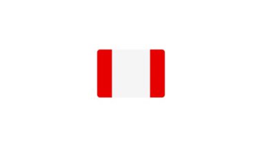 Kanada bayrağı simgesi düz tasarım. Bağımsızlık günü ya da ulusal gün tatil kavramı.