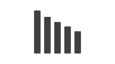 grafik simgesi. beyaz üzerinde grafik işareti