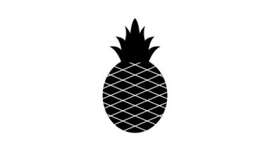Ananas ikonu. meyve sembolü