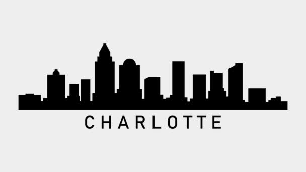 Городской Пейзаж Шарлотты Видеоанимация — стоковое видео