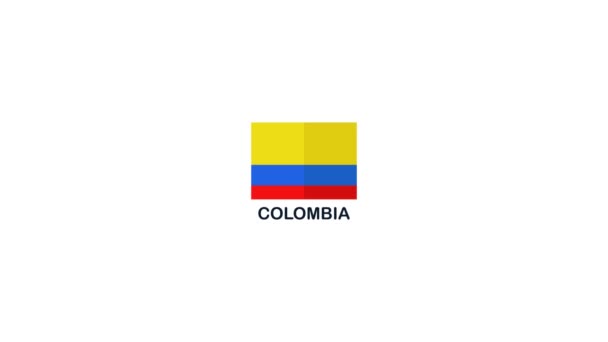 コロンビアの白旗 — ストック動画