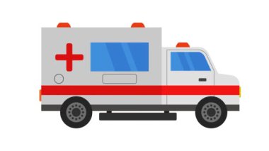 Ambulans hareket resimleme arka planı 