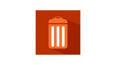 Çöp kutusu hareket resimleme arkaplanı 