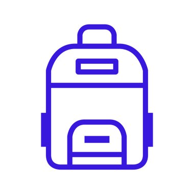 mavi paket simgesi, vektör illüstrasyonu 