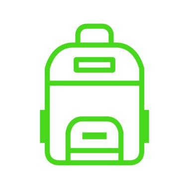 yeşil paket simgesi, vektör çizimi 