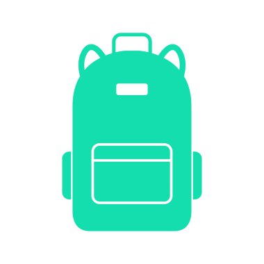 yeşil paket simgesi, vektör çizimi 