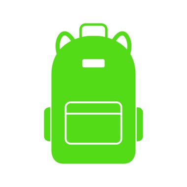 yeşil paket simgesi, vektör çizimi 