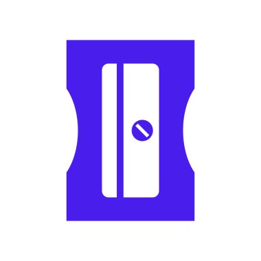 mavi kalem açacağı düz simge, vektör illüstrasyonu