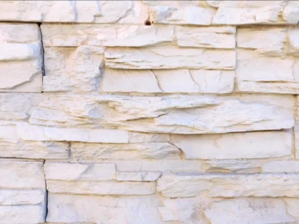 Parede Pedra Fundo Textura — Vídeo de Stock