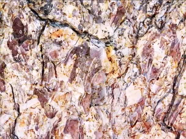 Imágenes Abstractas Piedra Textura — Vídeo de stock