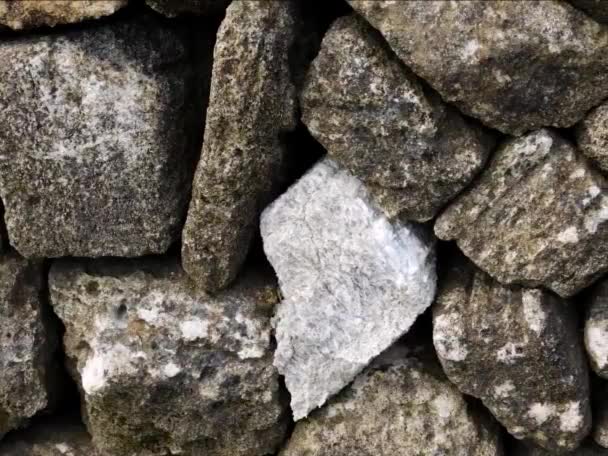 Piedra Textura Fondo Material Natural — Vídeos de Stock